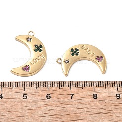 Подвески из нержавеющей стали 304 со стразами&nbsp;STAS-Z121-50G