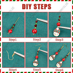 Набор для изготовления рождественских сережек&nbsp;DIY-SC0021-83