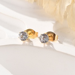 Серьги-гвоздики из нержавеющей стали 304&nbsp;EJEW-I229-03G-A