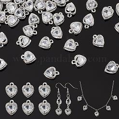 100 шт. Прозрачные подвески из сплава циркония&nbsp;ZIRC-PH0001-10