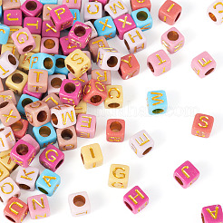 48 г 8 цвета непрозрачные акриловые бусины OACR-TA0003-51