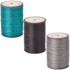 3 рулон 3-х цветной плоской вощеной полиэфирной нити&nbsp;YC-CL0001-01C