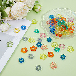 200шт 10-цветная прозрачная акриловая рамка для бусин&nbsp;TACR-ME0001-05