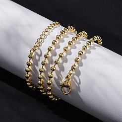 Ожерелья-цепочки из латуни с покрытием стойки для женщин NJEW-A035-03G