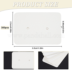 300 шт. бумажные карточки для демонстрации сережек с отверстием для подвешивания CDIS-SP0001-05A