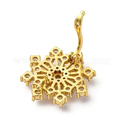 Латунные микро проложить кубического циркония кулон поручительств KK-D378-21G