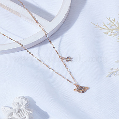 1 шт. сплав кристалл горный хрусталь звезда планета кулон ожерелье для женщин&nbsp;NJEW-LP0003-20G