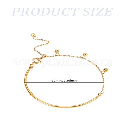 1шт. браслеты из цепей из нержавеющей стали&nbsp;BJEW-LP0004-41G