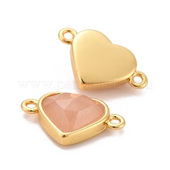 Соединители звеньев естественного розового кварца G-E538-01G-02