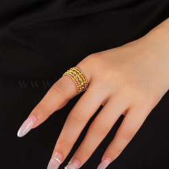 Многослойные полые круглые регулируемые латунные манжеты для женщин&nbsp;XW1533