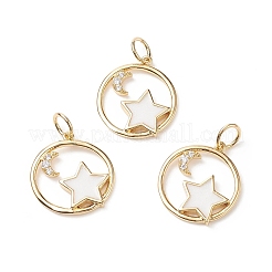 Покрытие стойки латунь микропаве прозрачные подвески из кубического циркония&nbsp;ZIRC-CJC0001-02G