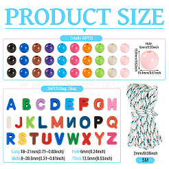 Наборы для изготовления браслетов из букв a~z и круглых браслетов своими руками&nbsp;DIY-TA0013-62