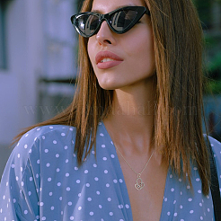 40 шт. 2-х цветные подвески из цинкового сплава со стразами FIND-FH0010-65