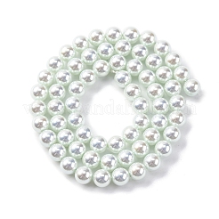 УФ-покрытие перламутровые стеклянные жемчужные бусины нити GLAA-F128-01A-T13
