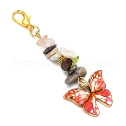 8 шт. подвеска в виде бабочки из сплава эмали HJEW-JM04157