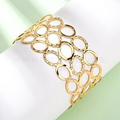 Браслеты-манжеты из нержавеющей стали 304 для женщин BJEW-G749-08G