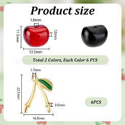 Наборы для самостоятельного изготовления подвесок в виде вишни&nbsp;DIY-PH0029-91