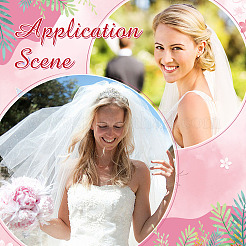 Свадебная фата из полиэстера AJEW-WH0270-728