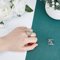 2шт регулируемые латунные кольца для пальцев компоненты FIND-GO0002-77B