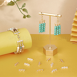 24 шт. 2-цветный сплав микропаве прозрачный кубический цирконий звенья компонента люстры FIND-PH0021-03