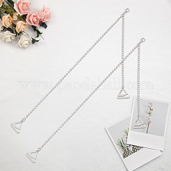 Нескользящие бретельки для бюстгальтера из сплава со стразами и крючками&nbsp;FIND-WH20043-010P