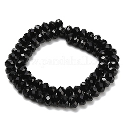 Бусины из натурального черного оникса&nbsp;G-C259-A17-5x8mm