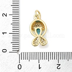 Латунные микро проложить кубического циркония подвески&nbsp;KK-C137-08G-03