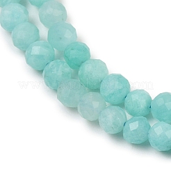 Природных амазонит бисер нитей G-E411-43-4mm