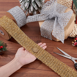 5 ярд эластичной блестящей сетчатой ленты&nbsp;DIY-WH0470-85A