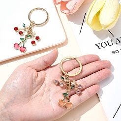 Брелок из сплава смолы и страз&nbsp;KEYC-YW00141-01