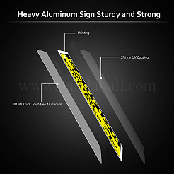 Уф-защищенный и водонепроницаемый алюминиевый предупреждающие знаки AJEW-GL0001-01B-07