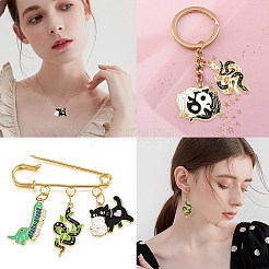 20шт 5 стиля подвески из сплава с эмалью&nbsp;ENAM-CJ0005-74