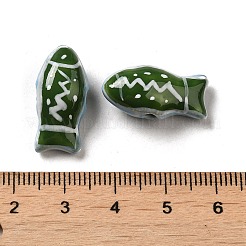 Ручной печатный шарики фарфора&nbsp;PORC-E015-17J