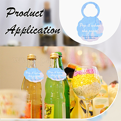 50 шт. бумажные бирки для бокалов для вина на празднование рождения ребенка FIND-FG0004-99A