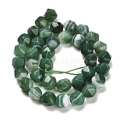 Окрашенные натуральные полосатые агатовые бусы G-G203-08A