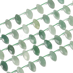 Естественный зеленый авантюрин бисер нитей&nbsp;G-P607-A04-01