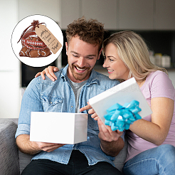 Браслет из силиконового шнура с узором в виде регби&nbsp;DIY-FH0005-17