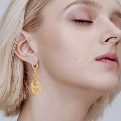 30 шт. латунная фурнитура для сережек-колец FIND-PH0008-65