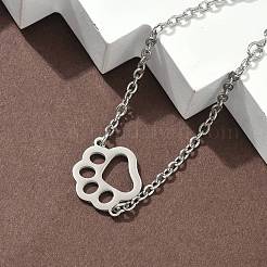 Браслеты из нержавеющей стали 304 с отпечатками лап BJEW-F500-02P