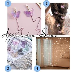 60 шт. 6-х цветные гальванические акриловые подвески PACR-NB0001-06