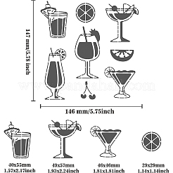 Трафареты для штампов из нержавеющей стали DIY-WH0279-140