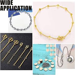 60 шт. 3-х цветные застежки-крючки из нержавеющей стали 304 STAS-UN0033-52