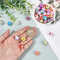 Бусины из полимерной глины  CLAY-PA0001-08C