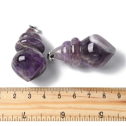 Подвески из натурального аметиста &nbsp;G-C187-04D