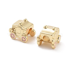 Тыква карета стойка покрытие латунные эмалевые бусины KK-G512-07A-G