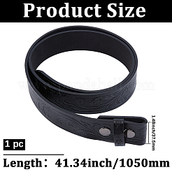 Ремни для талии и живота из искусственной кожи с тиснением в виде цветов для мужчин и женщин&nbsp;AJEW-WH20018-223A