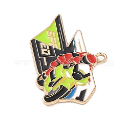 Подвески из спортивного сплава с эмалью&nbsp;ENAM-I074-01G-15