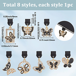 8 шт. 8 стиля пластиковых мобильных пылезащитных заглушек&nbsp;HJEW-SC00164