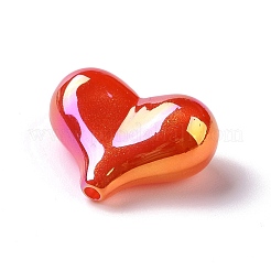 УФ-покрытие радужные переливающиеся непрозрачные акриловые бусины&nbsp;OACR-E010-04