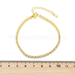 Теннисный браслет из прозрачного кубического циркония BJEW-A132-02G